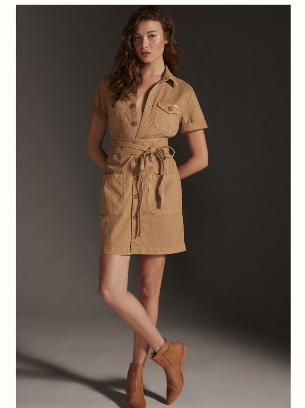 MOTHER The Wrapped Up Mini Dress XS